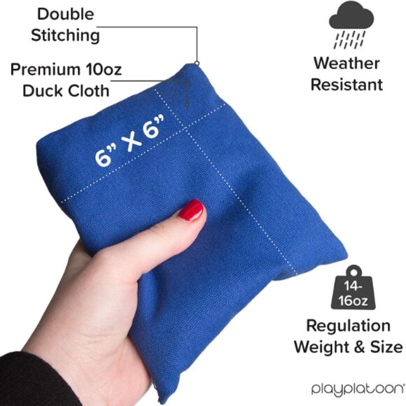 Back the Blue Corn Hole Bags (Set of 8) - Picture 5 of 6